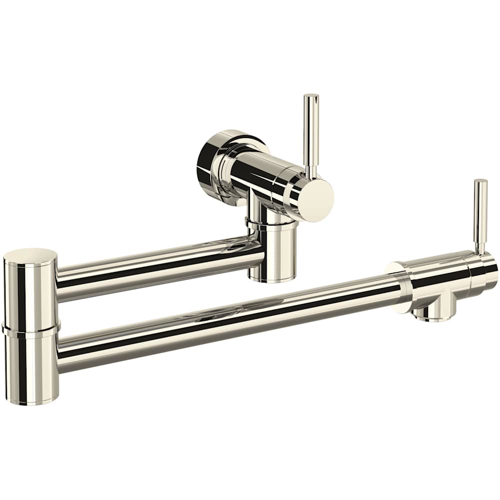 Holborn 1.8 GPM Wall Mounted Single Hole Pot Filler with Brass Handles