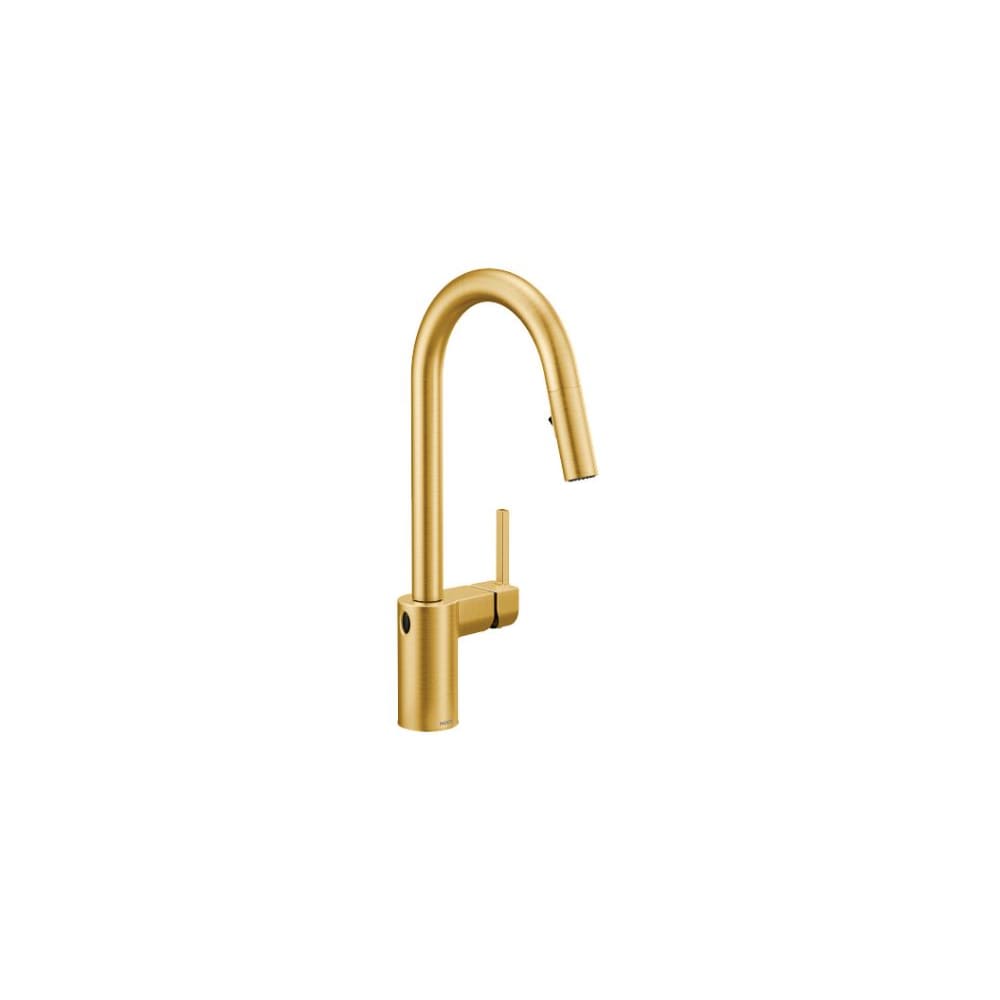 Moen Align 1.5 GPM Single Handle High Arc Pulldown Kitchen Faucet Brushed Gold