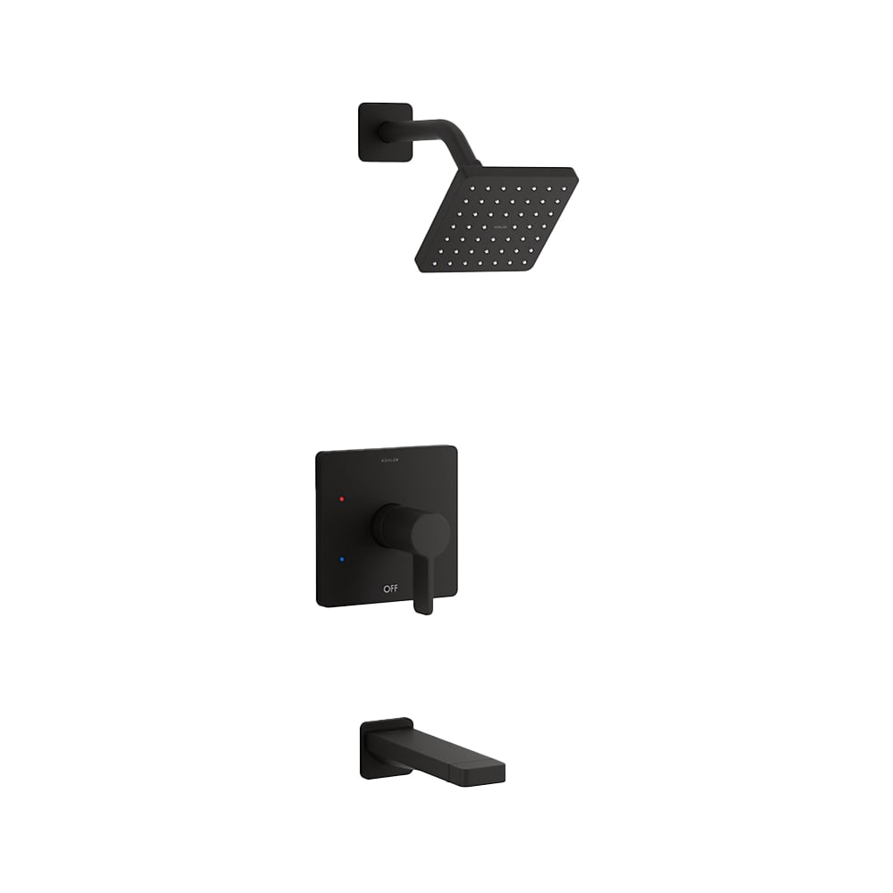 Parallel Tub and Shower Trim Package with 1.75 GPM Single Function Shower Head