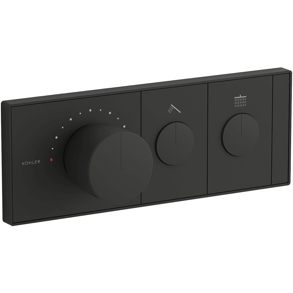 Anthem Two Function Thermostatic Valve Trim Only with Single Knob Handle, Integrated Diverter, and Volume Control - Less Rough In