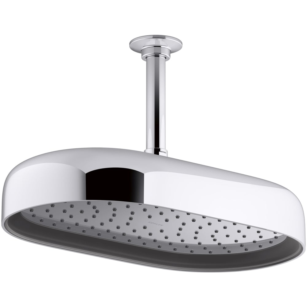 Statement Oblong 14" Single Function 2.5 GPM Rainhead with MasterClean Sprayface and Katalyst Air-Induction Technology