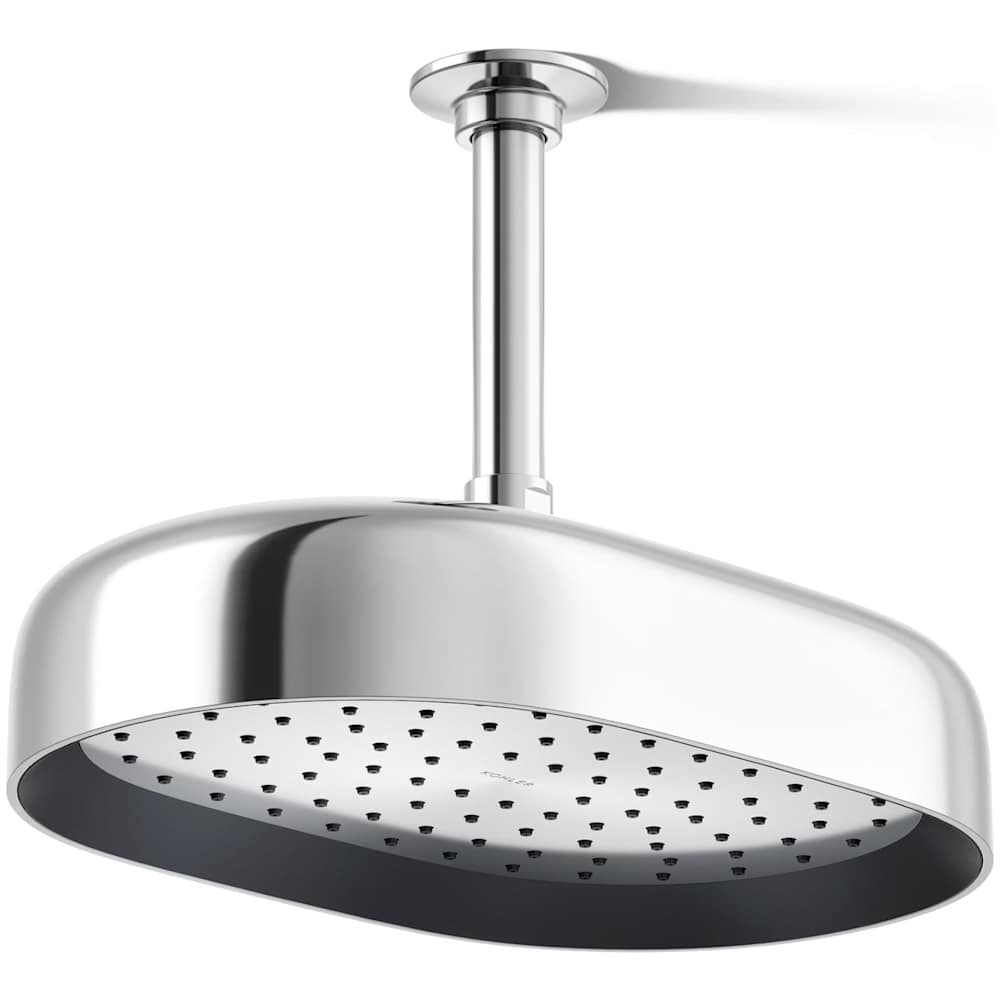 Statement Oblong 12" Single Function 2.5 GPM Rainhead with MasterClean Sprayface and Katalyst Air-Induction Technology