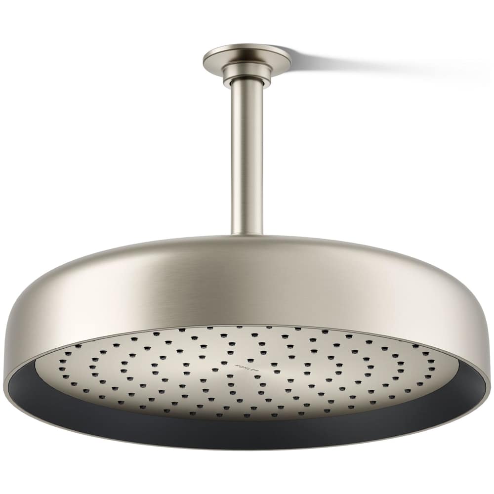 Statement Round 12" Single Function 2.5 GPM Rainhead with MasterClean Sprayface and Katalyst Air-Induction Technology