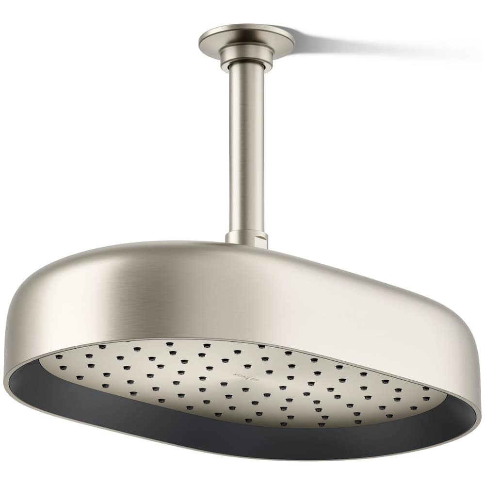 Statement Oblong 12" Single Function 2.5 GPM Rainhead with MasterClean Sprayface and Katalyst Air-Induction Technology