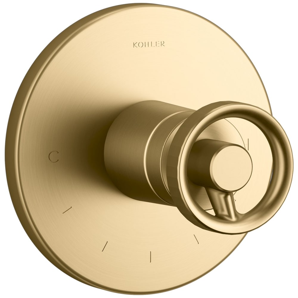 Components Single Function Thermostatic Valve Trim Only with Single Knob Handle - Less Rough In