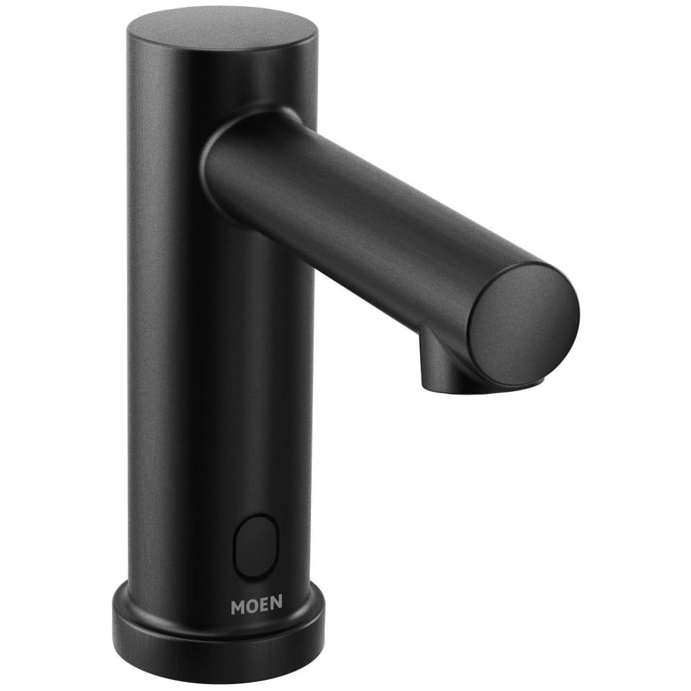 Moen M-POWER 0.5 GPM Single Hole Bathroom Faucet Matte Black