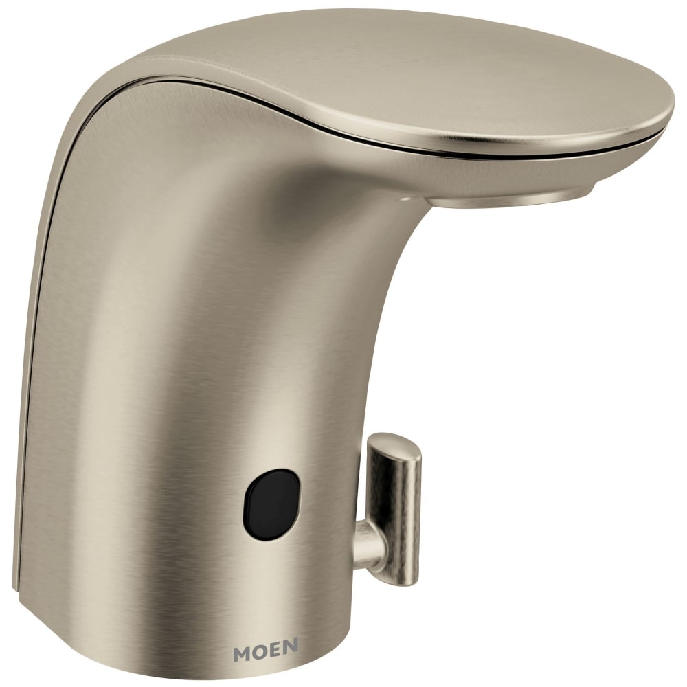 Moen M-POWER 0.5 GPM Single Hole Bathroom Faucet - AC Powered Brushed Nickel