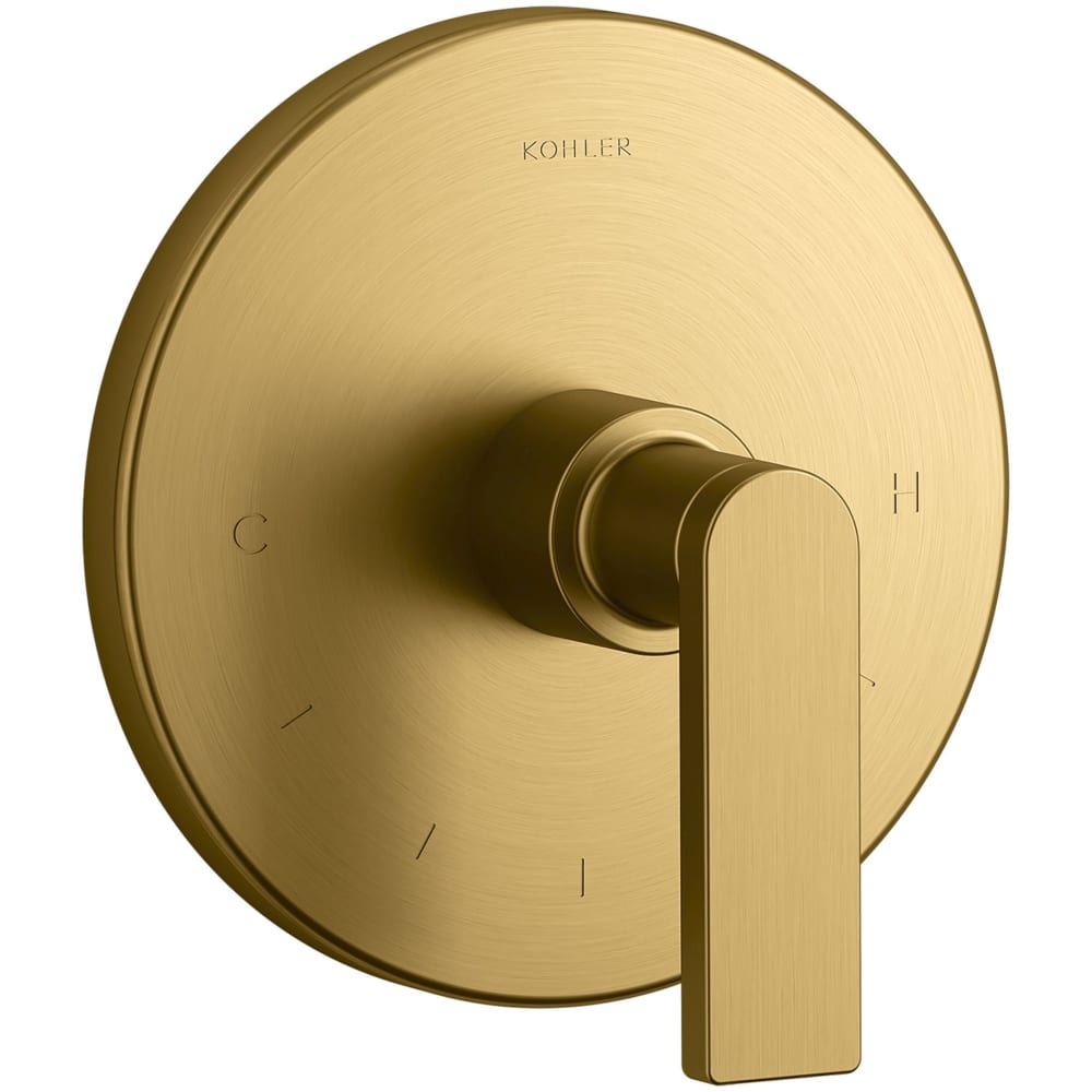 Composed Thermostatic Valve Trim Only with Single Lever Handle - Less Rough In