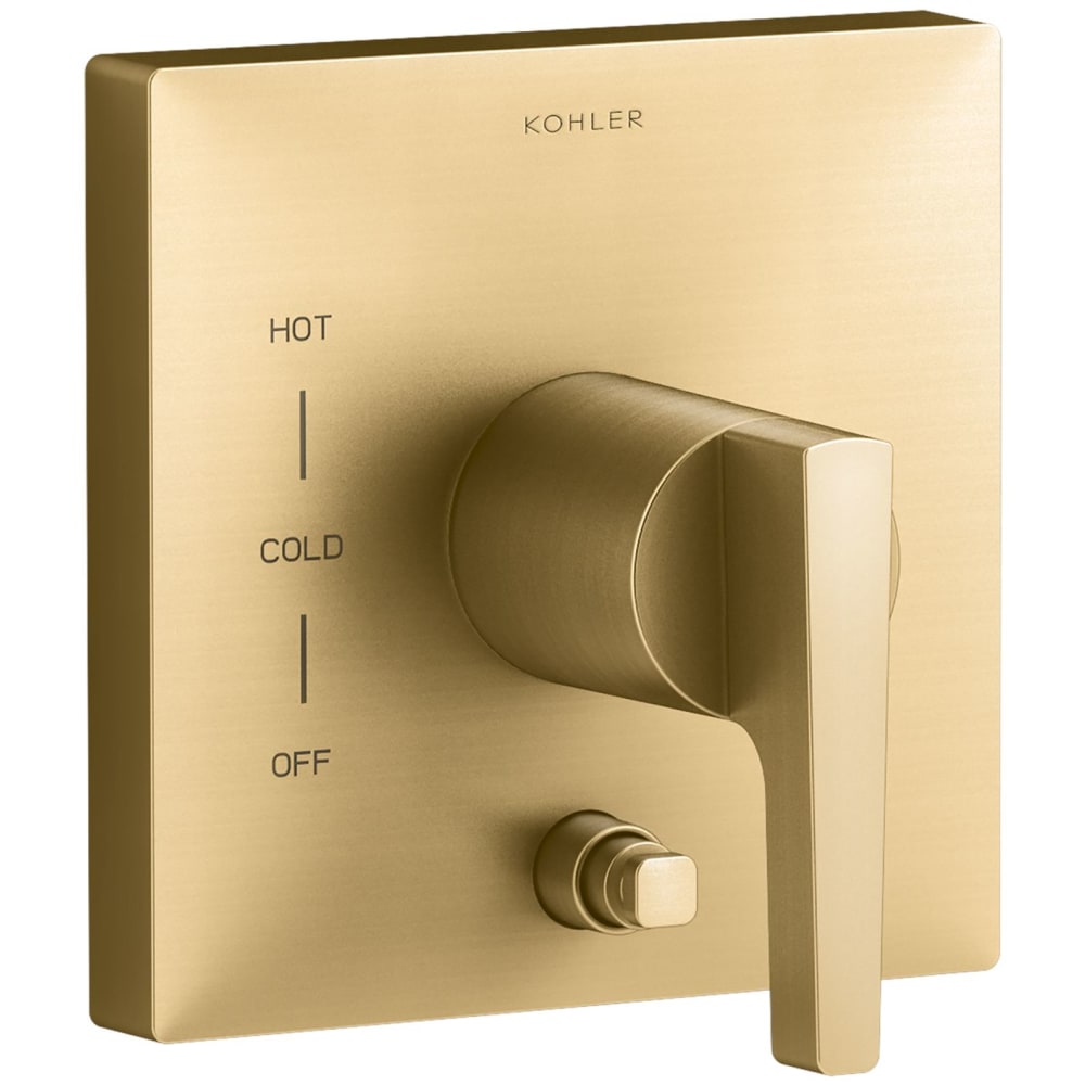 Honesty Two Function Pressure Balanced Valve Trim Only with Single Lever Handle and Integrated Diverter - Less Rough In