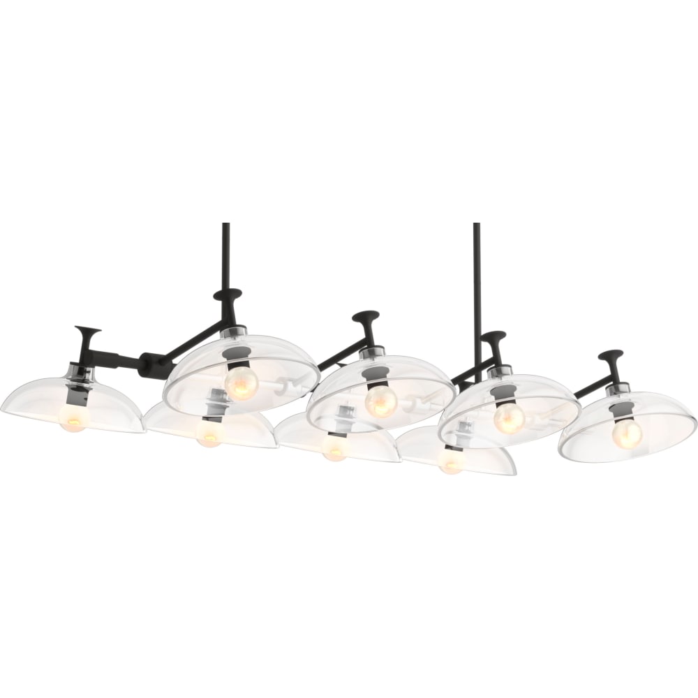 Tone 8 Light 41" Wide Linear Chandelier