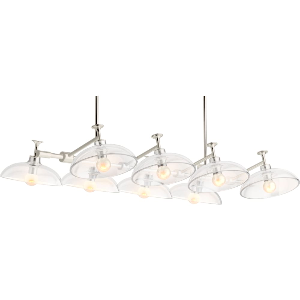 Tone 8 Light 41" Wide Linear Chandelier