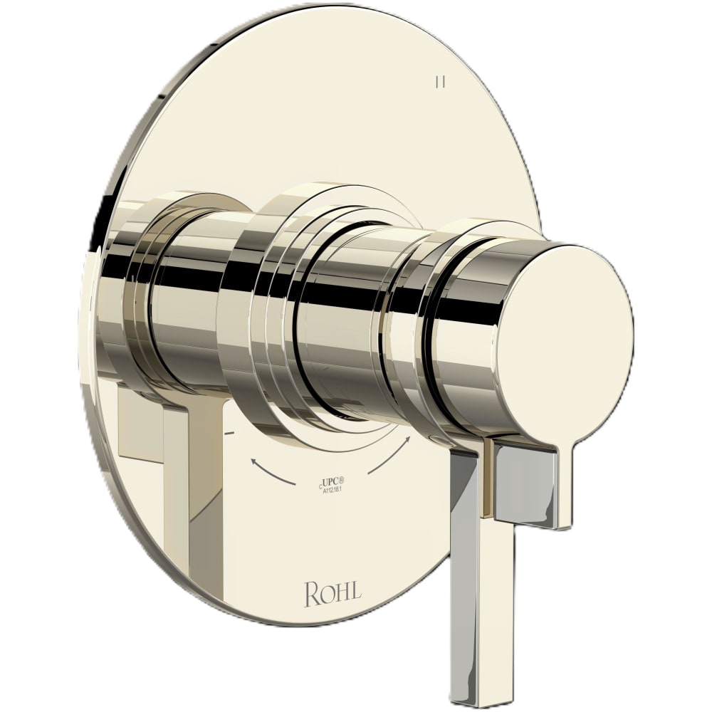Lombardia Three Independent Function Thermostatic Valve Trim Only with Single Lever Handle, Integrated Diverter, and Volume Control - Less Rough In