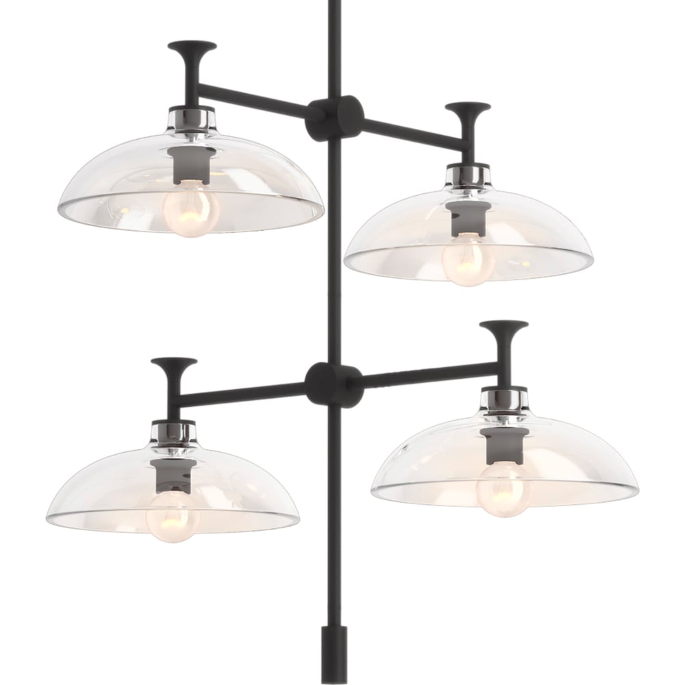 Tone 4 Light 25" Wide Chandelier