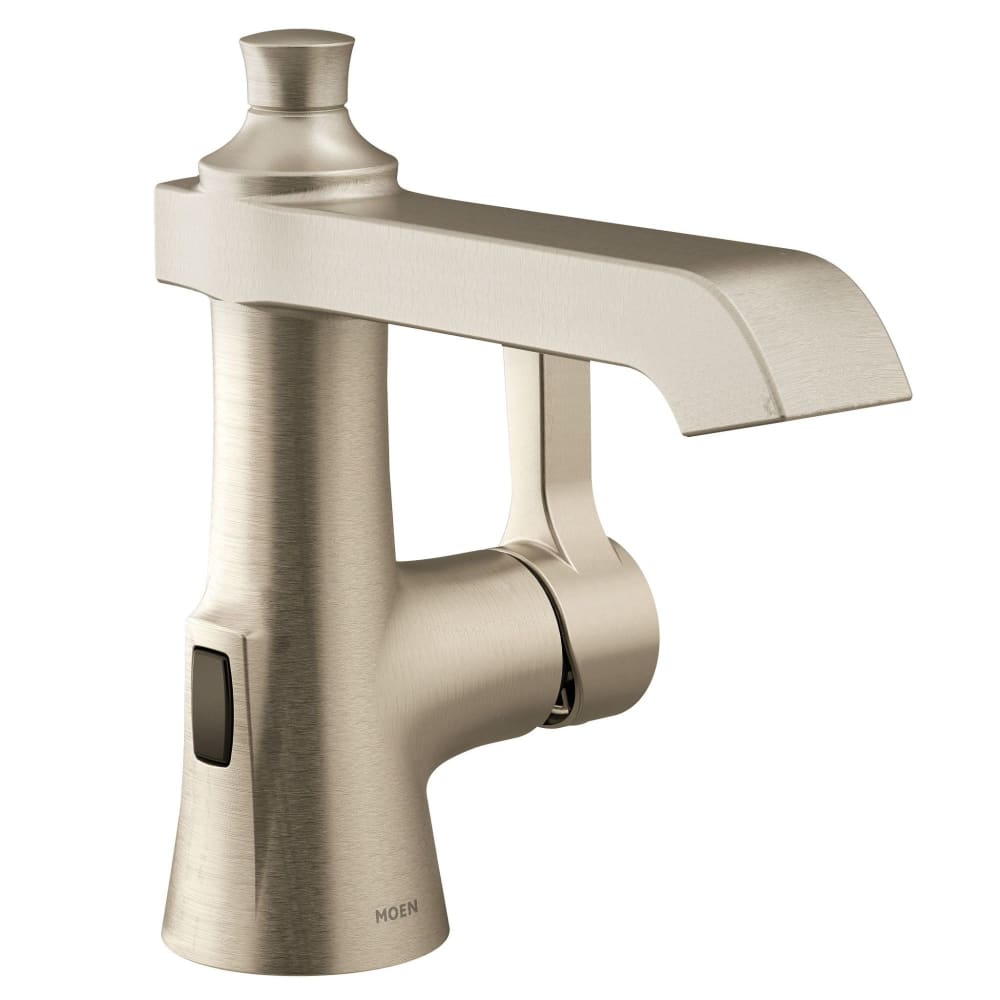 Moen Single Handle Single Hole Bathroom Faucet from the Brantford Collection (Valve Included) Brushed Nickel