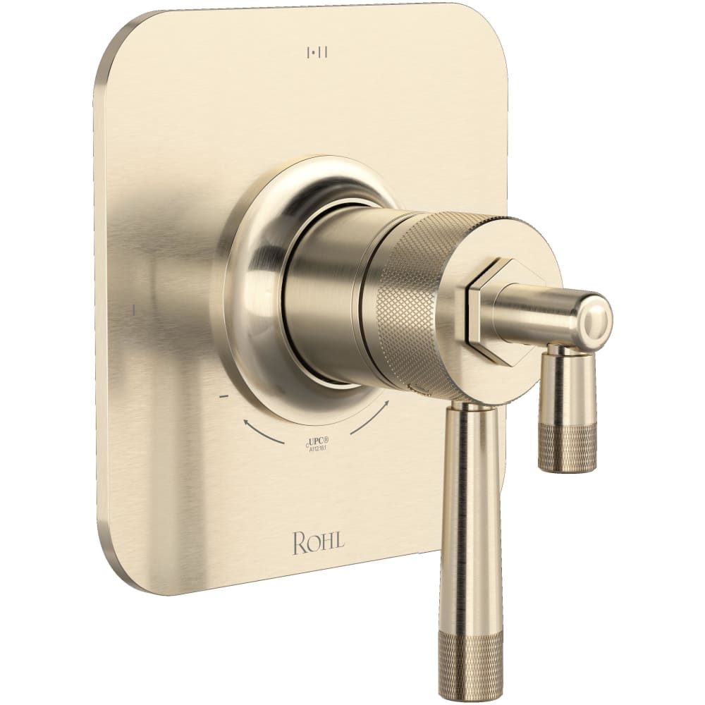 Graceline Two Independent and One Shared Function Thermostatic Valve Trim Only with Single Lever Handle, Integrated Diverter, and Volume Control - Less Rough In