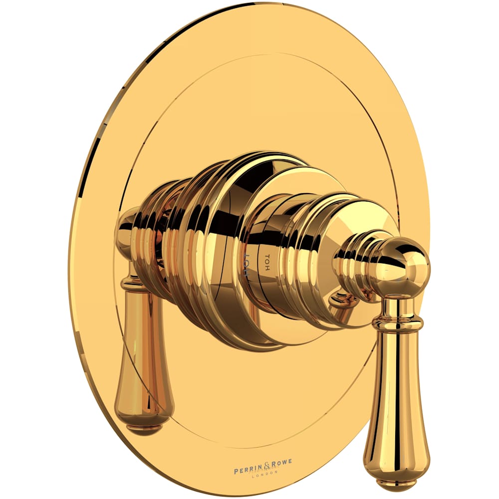 Georgian Era Pressure Balanced Valve Trim Only with Single Lever Handle and Volume Control - Less Rough In