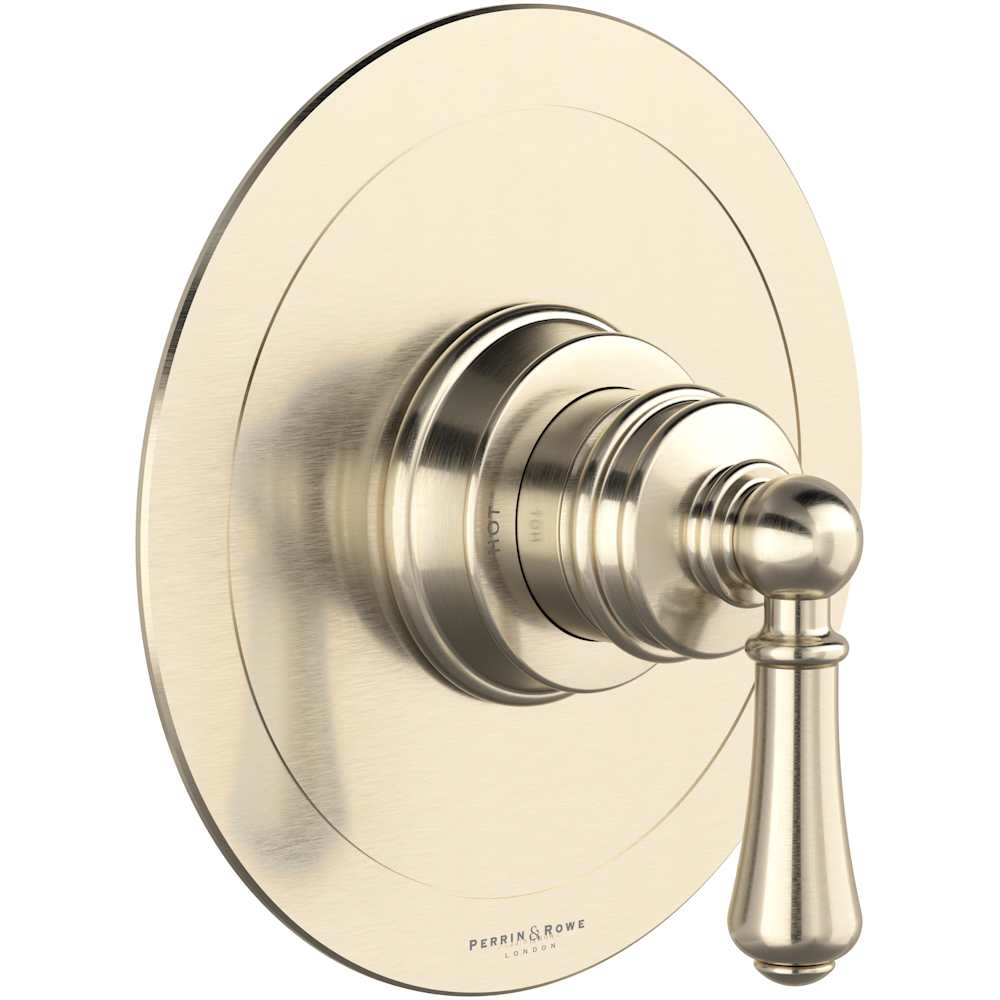 Georgian Era Pressure Balanced Valve Trim Only with Single Lever Handle and Volume Control - Less Rough In