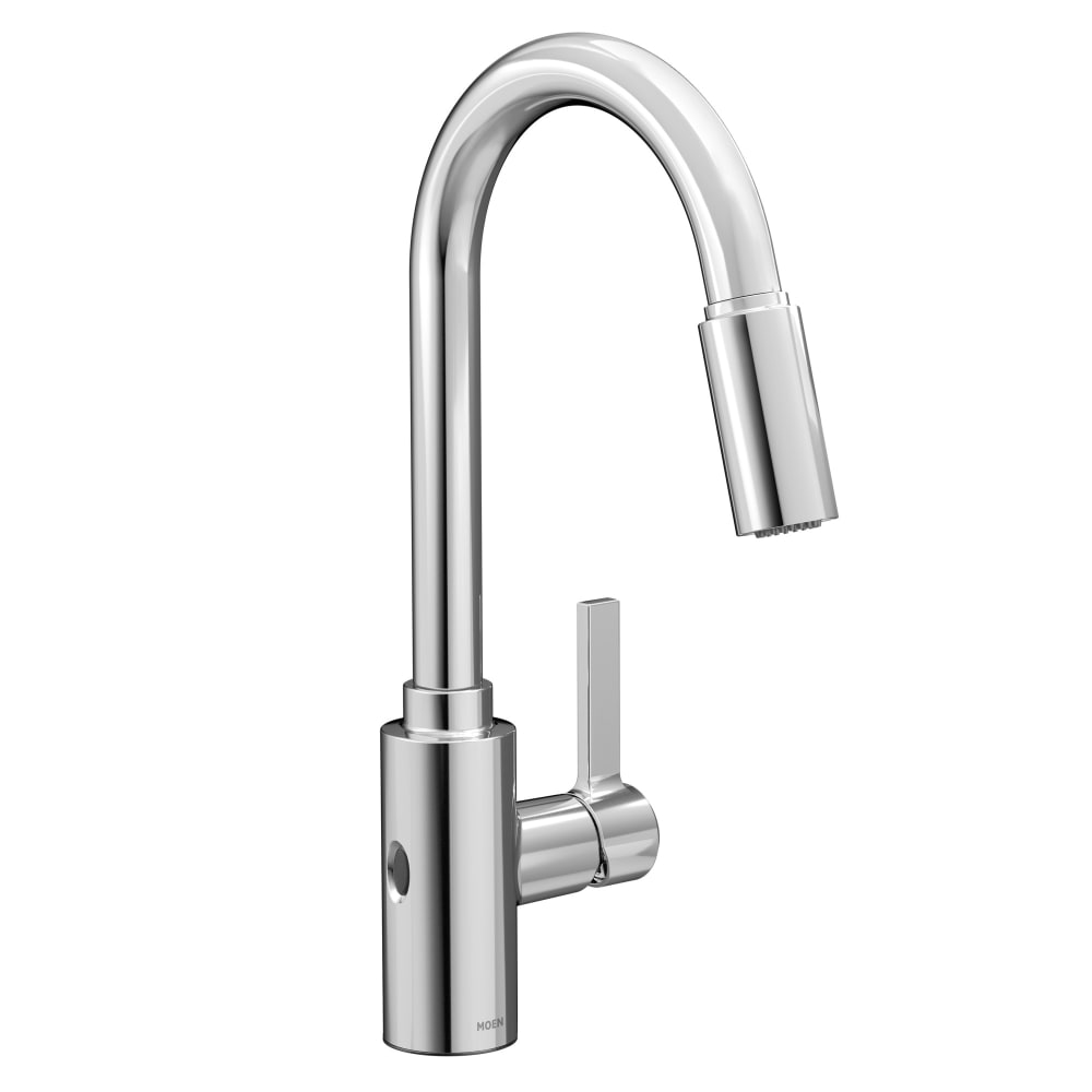 Moen Genta LX 1.5 GPM Single Hole Pull Down Kitchen Faucet with MotionSense Chrome