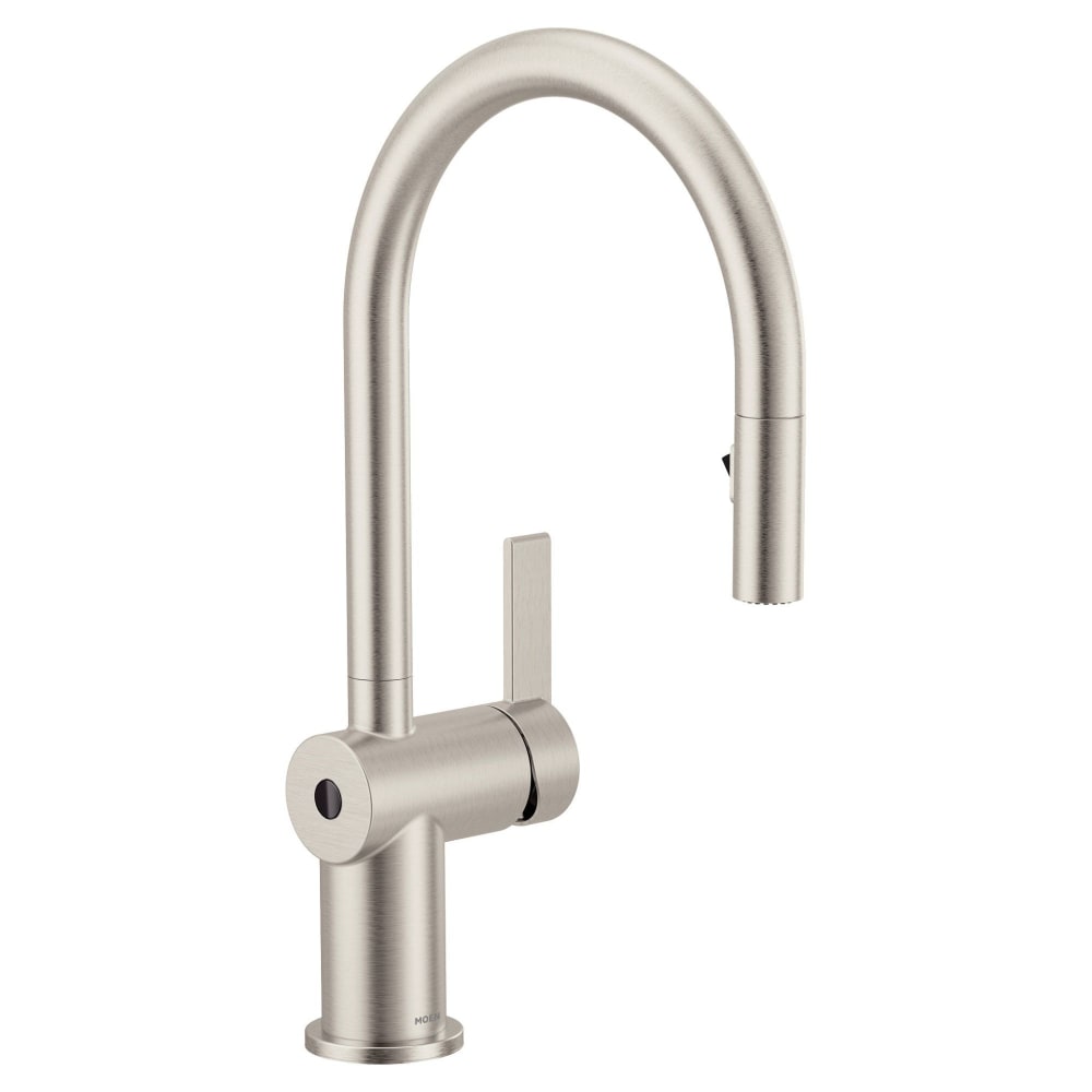 Moen Cia 1.5 GPM Single Hole Pull Down Kitchen Faucet with MotionSense- Includes Escutcheon Spot Resist Stainless