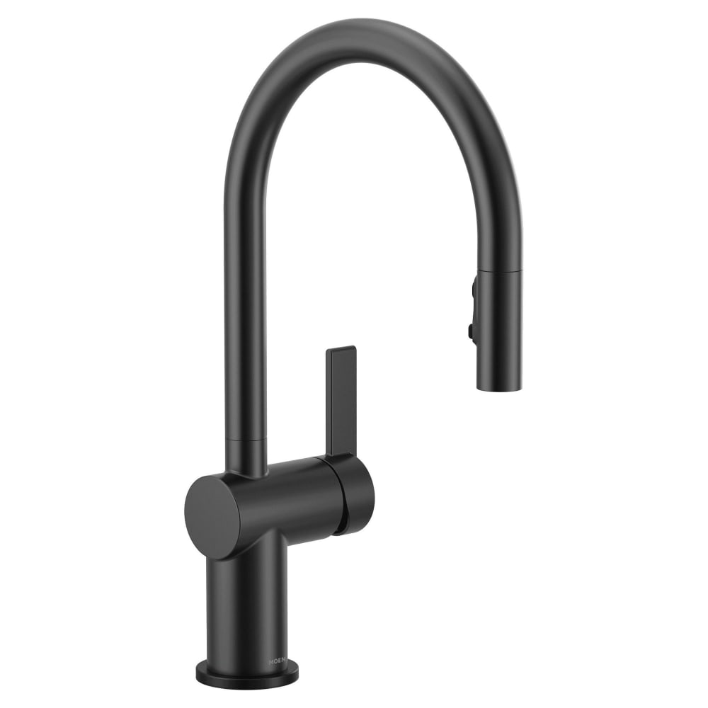 Moen Cia 1.5 GPM Single Hole Pull Down Kitchen Faucet Matte Black