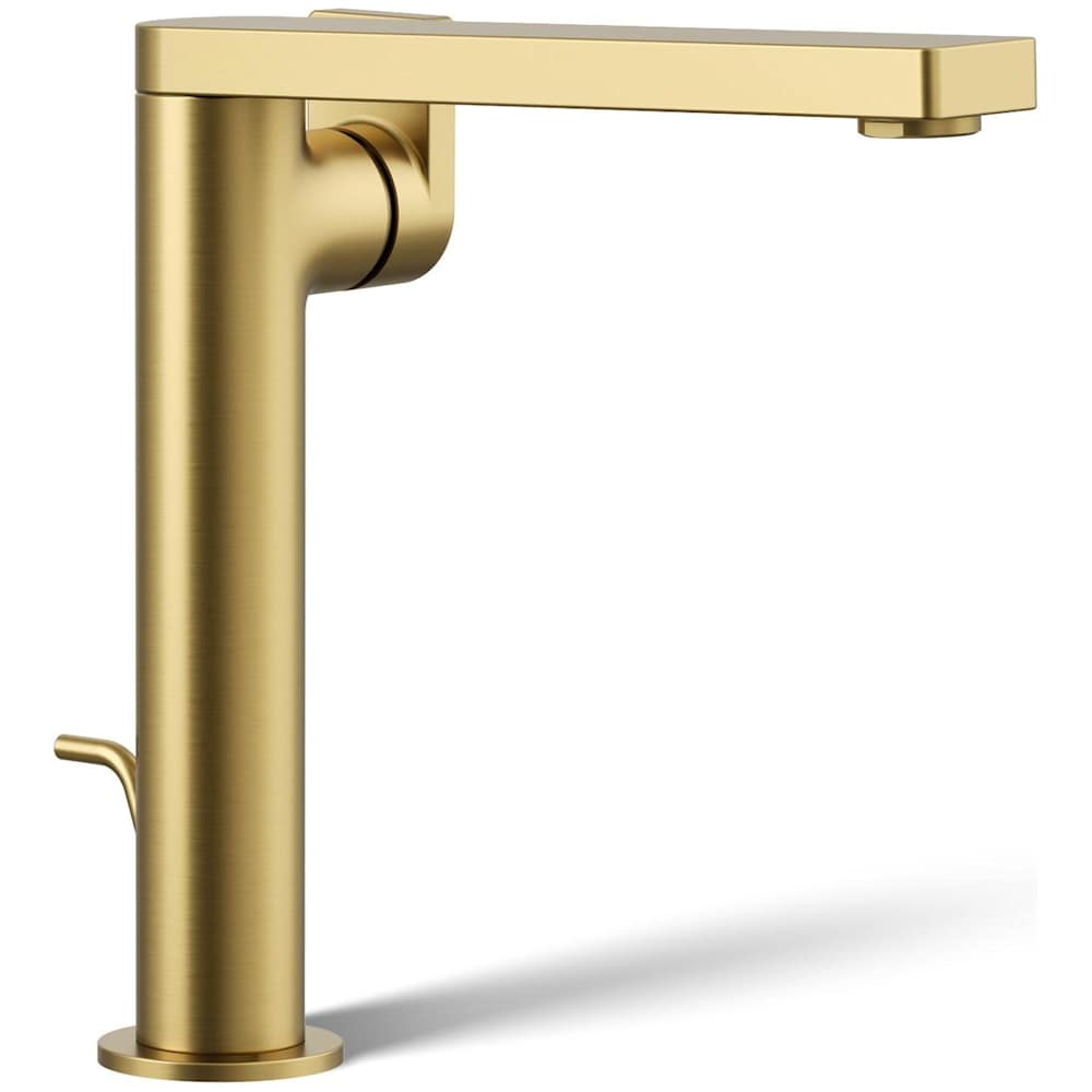 Composed 1.2 GPM Vessel Single Hole Bathroom Faucet with Pop-Up Drain Assembly