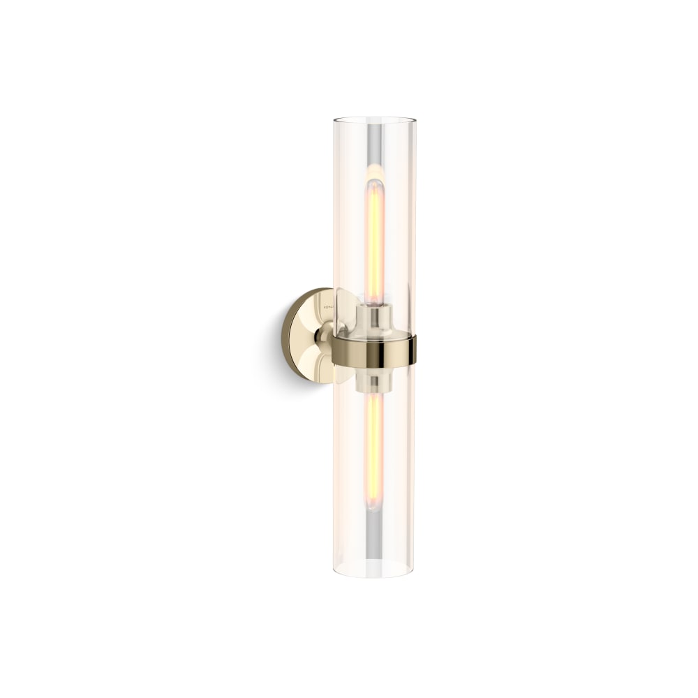Purist 2 Light 22" Tall Bathroom Sconce