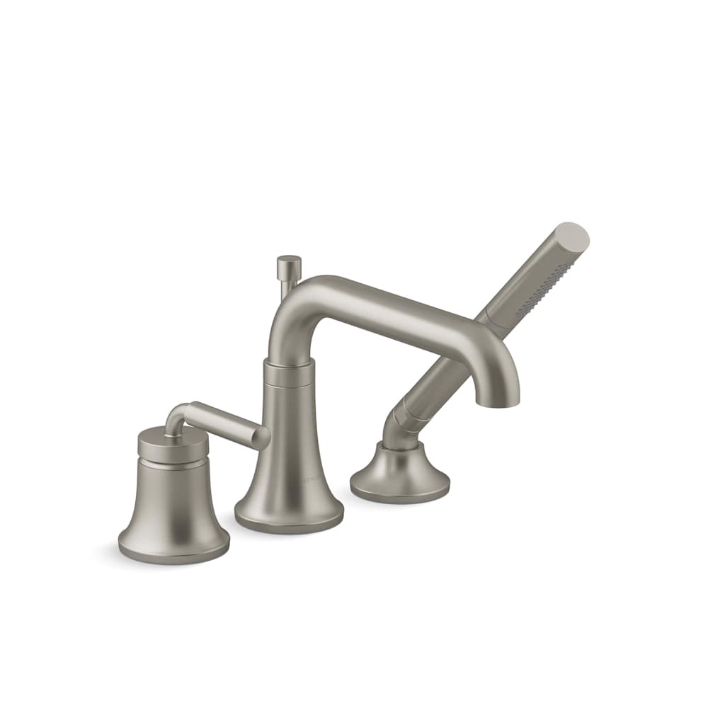 Tone Deck Mounted Roman Tub Filler with Built-In Diverter - Includes Hand Shower