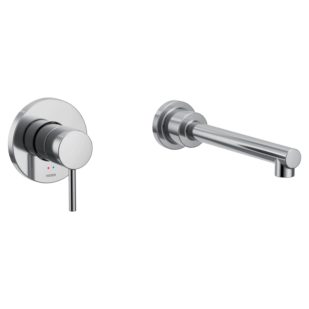 Moen Colinet 1.2 GPM Widespread Bathroom Faucet with Pop-Up Drain Assembly Brushed Nickel