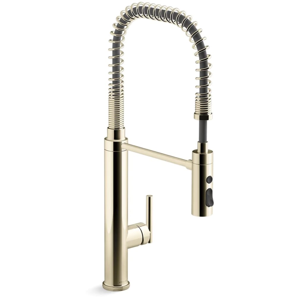 Purist 1.5 GPM Single Hole Pre-Rinse Kitchen Faucet with Sweep Spray, DockNetik, and MasterClean Technologies