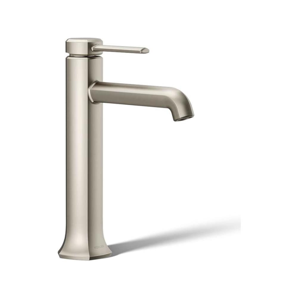 Occasion 1 GPM Vessel Single Hole Bathroom Faucet with Touch-Activated Drain