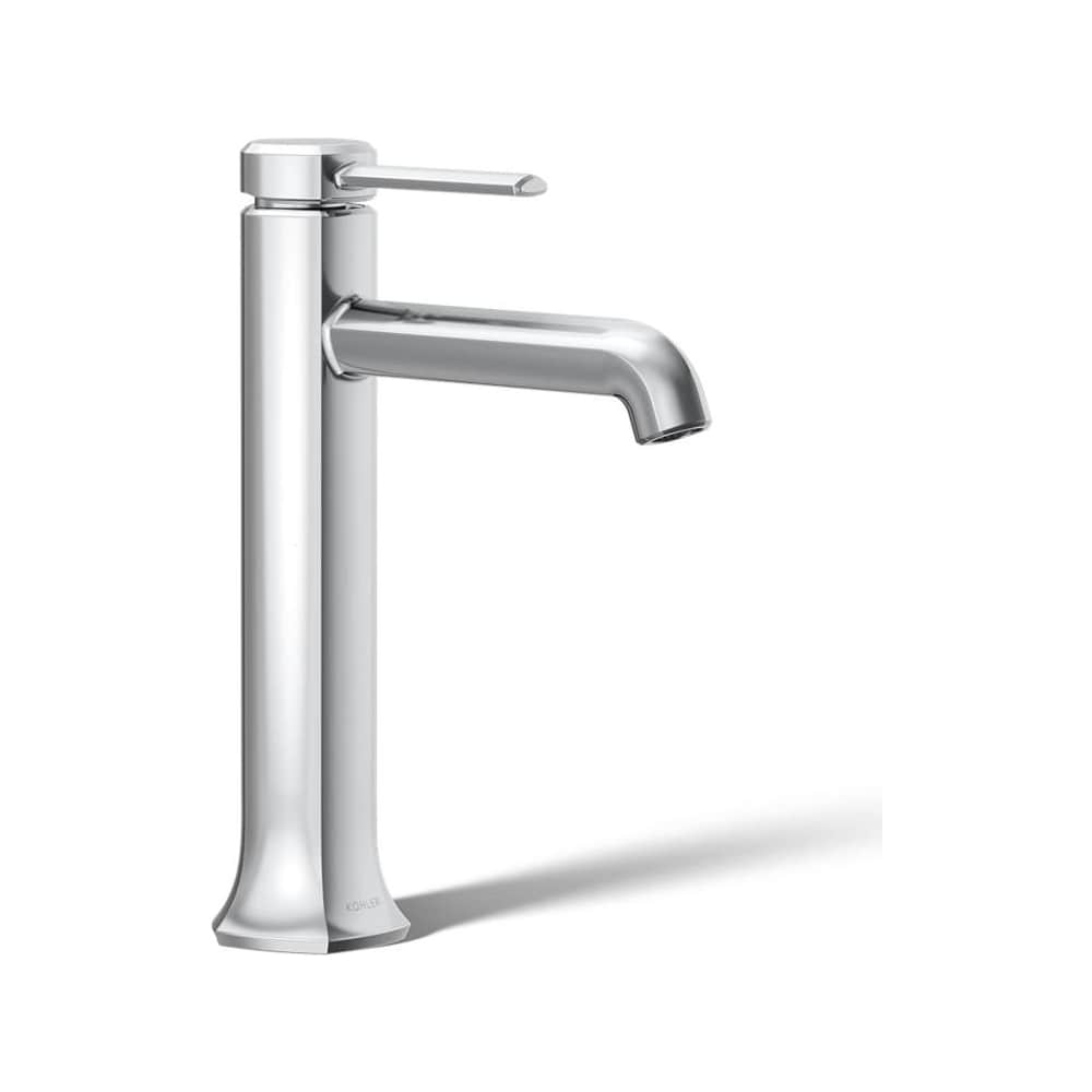 Occasion 1 GPM Vessel Single Hole Bathroom Faucet with Touch-Activated Drain