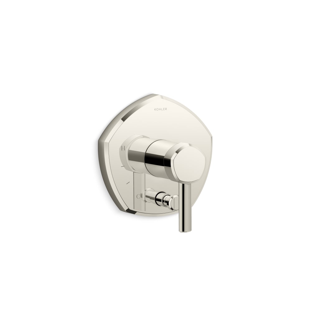 Occasion Pressure Balanced Valve Trim Only with Single Lever Handle and Integrated Diverter - Less Rough In