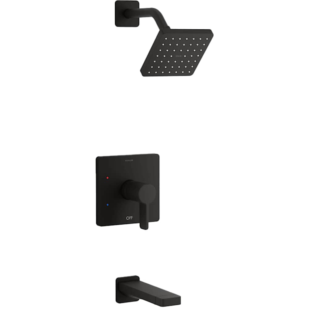 Parallel Tub and Shower Trim Package with 2.5 GPM Single Function Shower Head