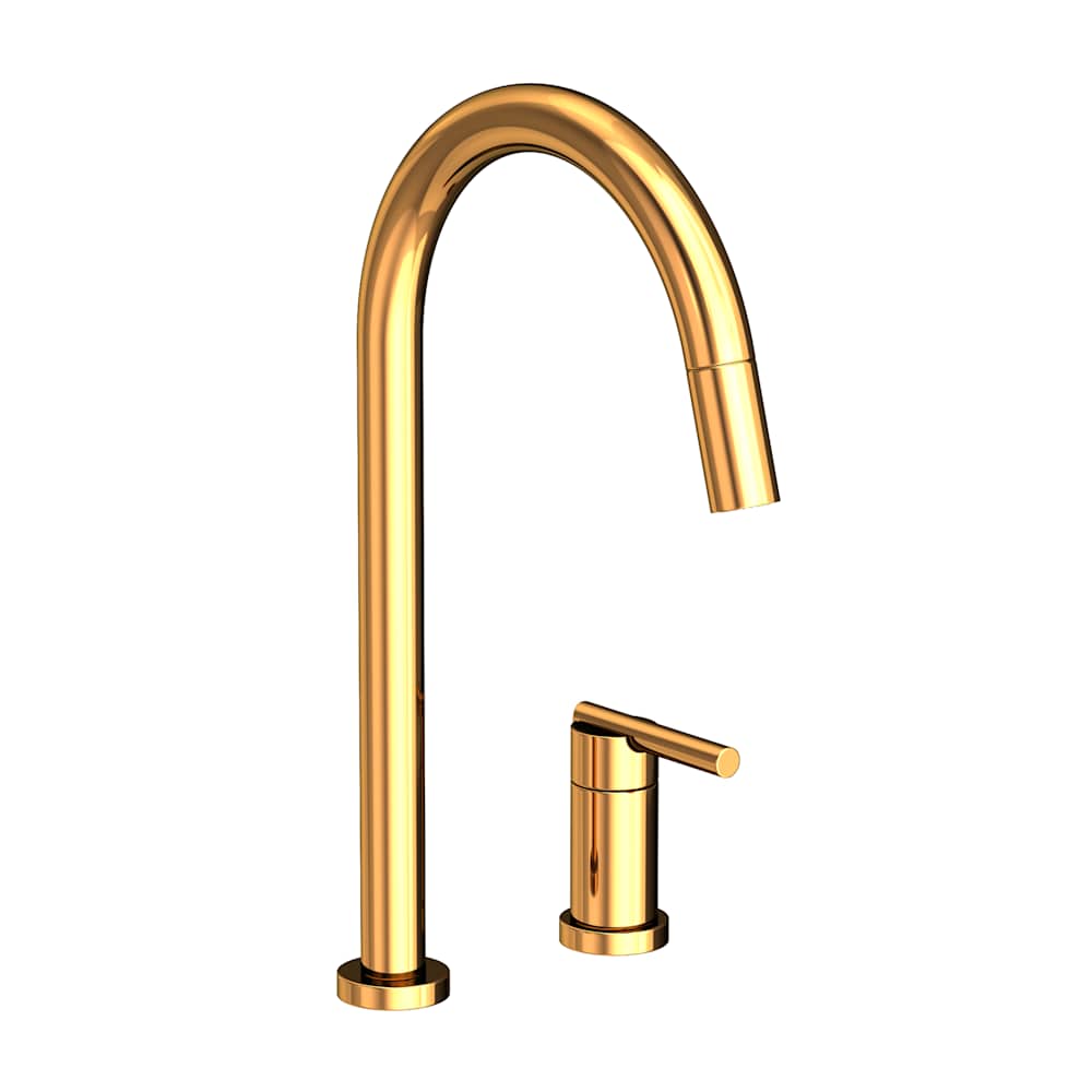 East Linear 1.8 GPM Widespread Pull Down Kitchen Faucet