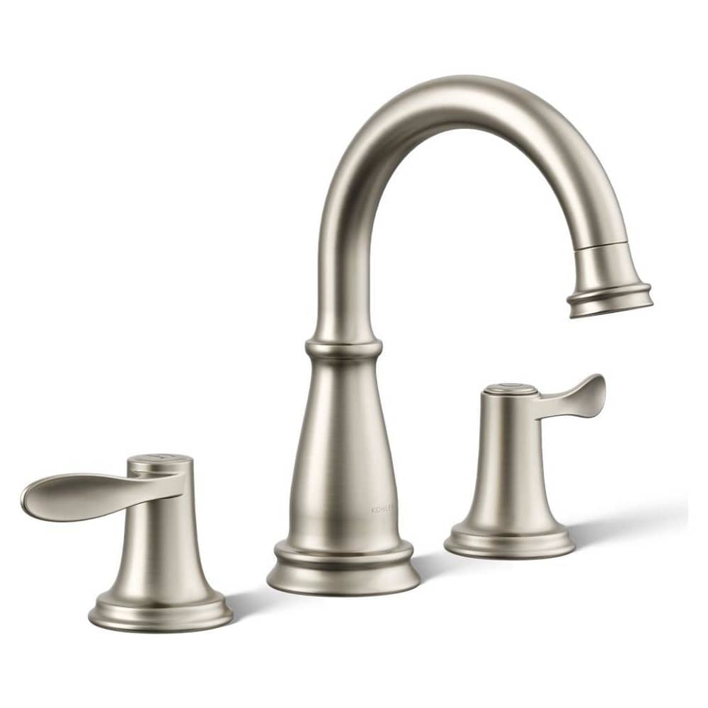 Bellera 0.5 GPM Widespread Bathroom Faucet with Clicker Drain Assembly and UltraGlide Ceramic Disc Valves
