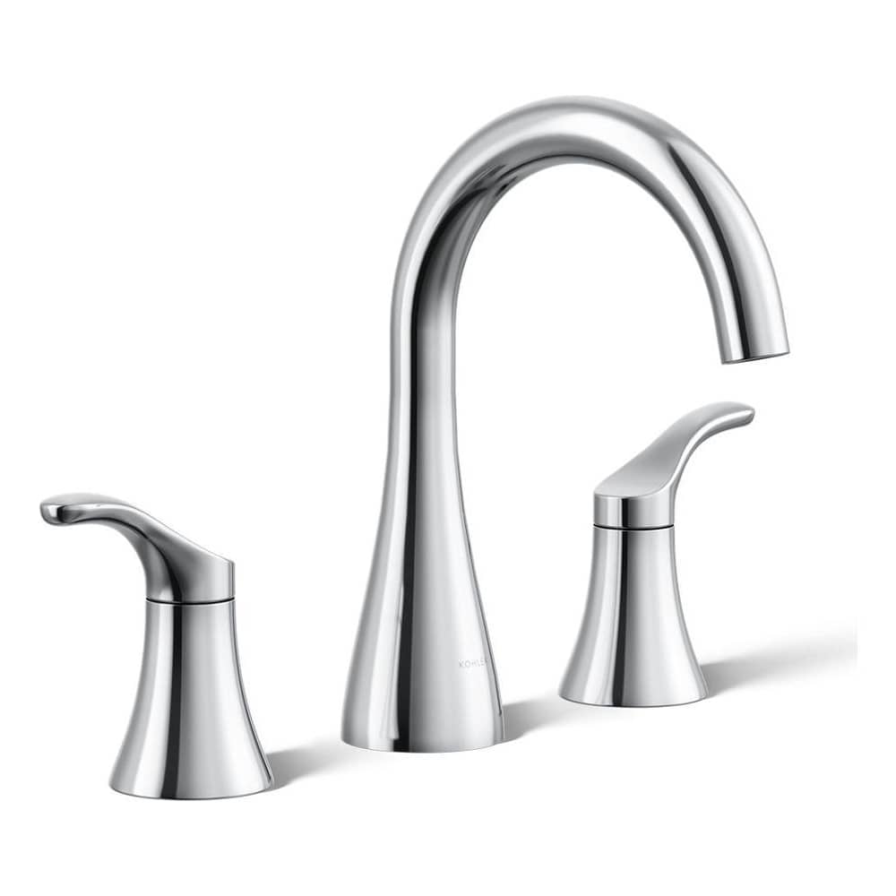 Simplice 1.0 GPM Widespread Bathroom Faucet with Clicker Drain Assembly and UltraGlide Ceramic Disc Valves