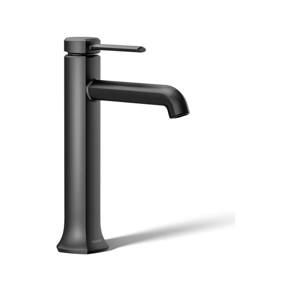 Occasion 0.5 GPM Vessel Single Hole Bathroom Faucet with Clicker Drain Assembly