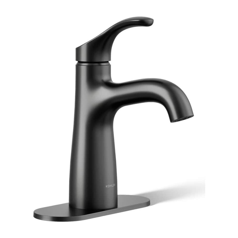 Simplice 0.5 GPM Single Hole Bathroom Faucet with Clicker Drain Assembly