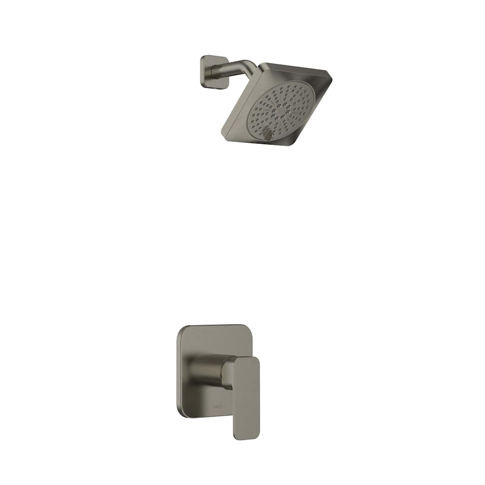 Equinox Pressure Balanced Shower System with Shower Head, Shower Arm, and Valve Trim