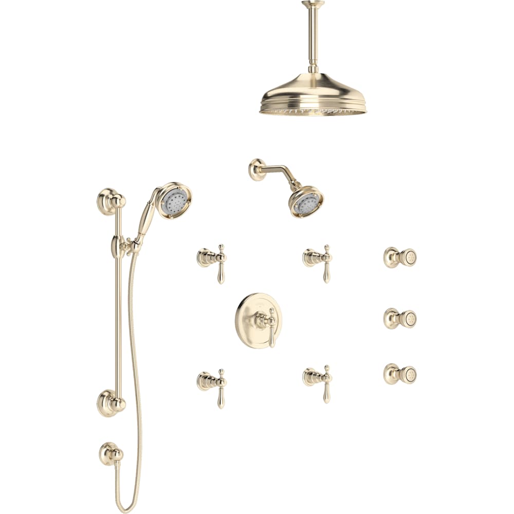 Arcana Thermostatic Shower System with Shower Head and Hand Shower