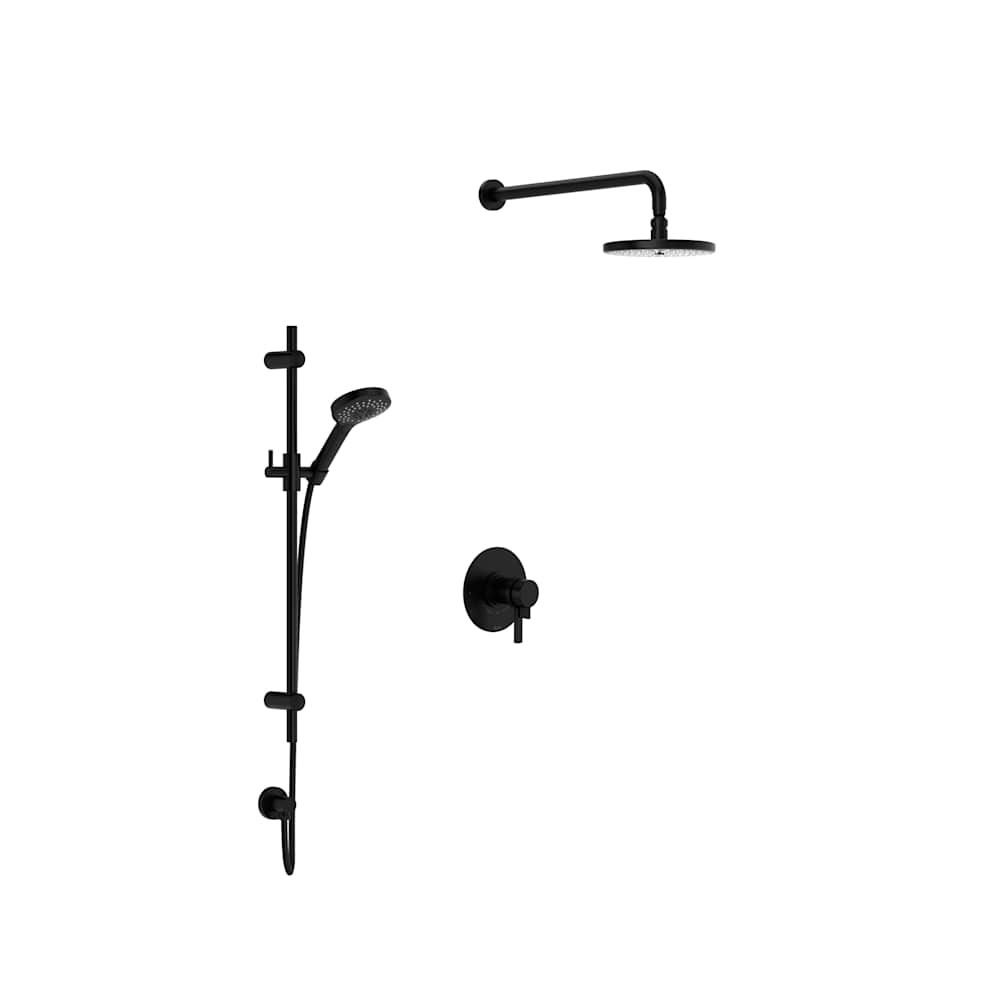 Lombardia Thermostatic Shower System with Shower Head and Hand Shower