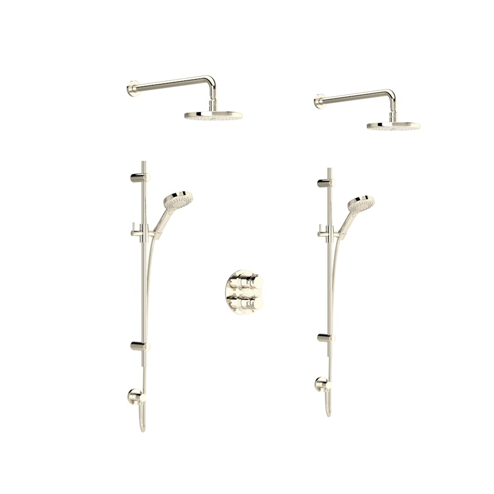 Lombardia Thermostatic Shower System with Shower Head and Hand Shower