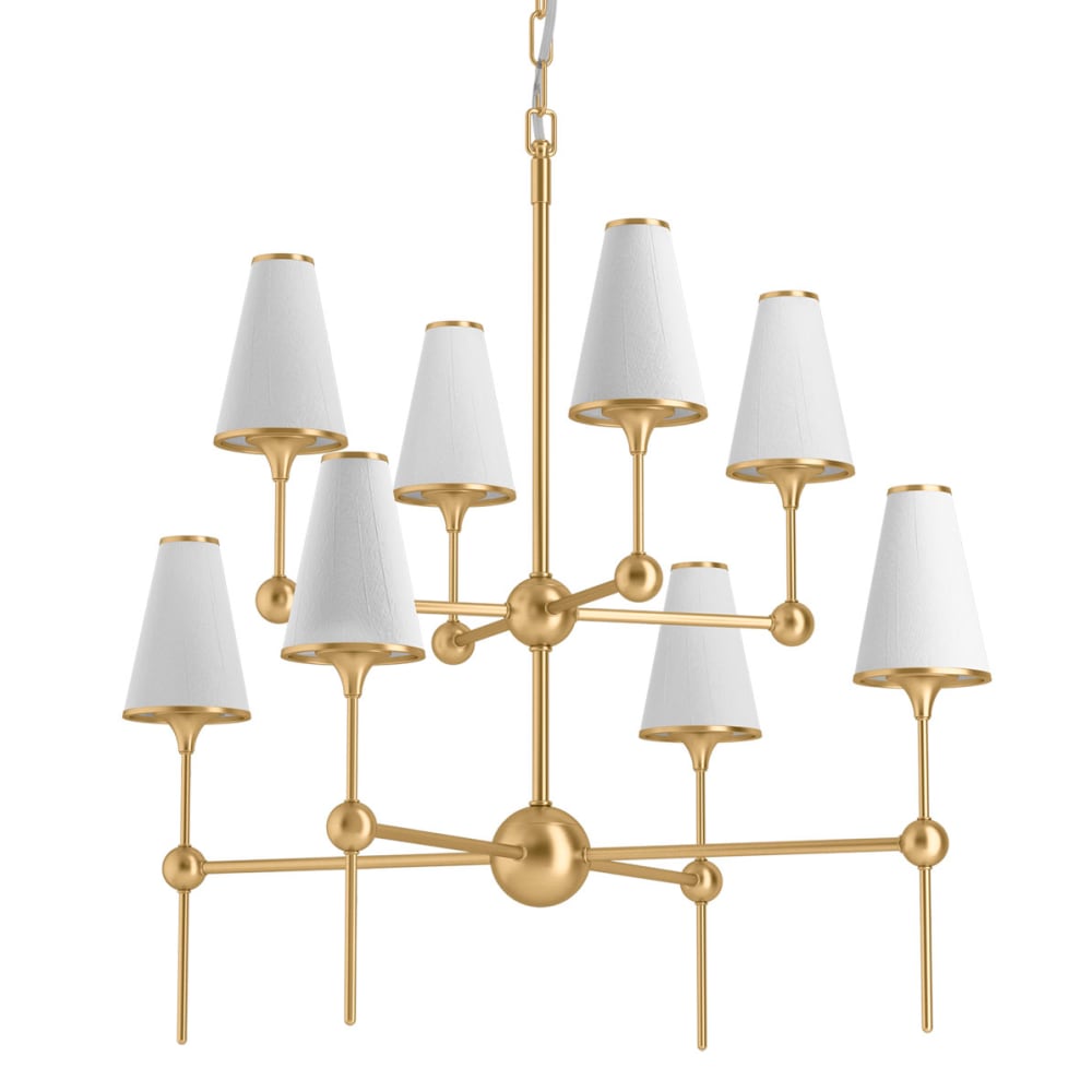 Parohn 8 Light Fabric Shade Chandelier