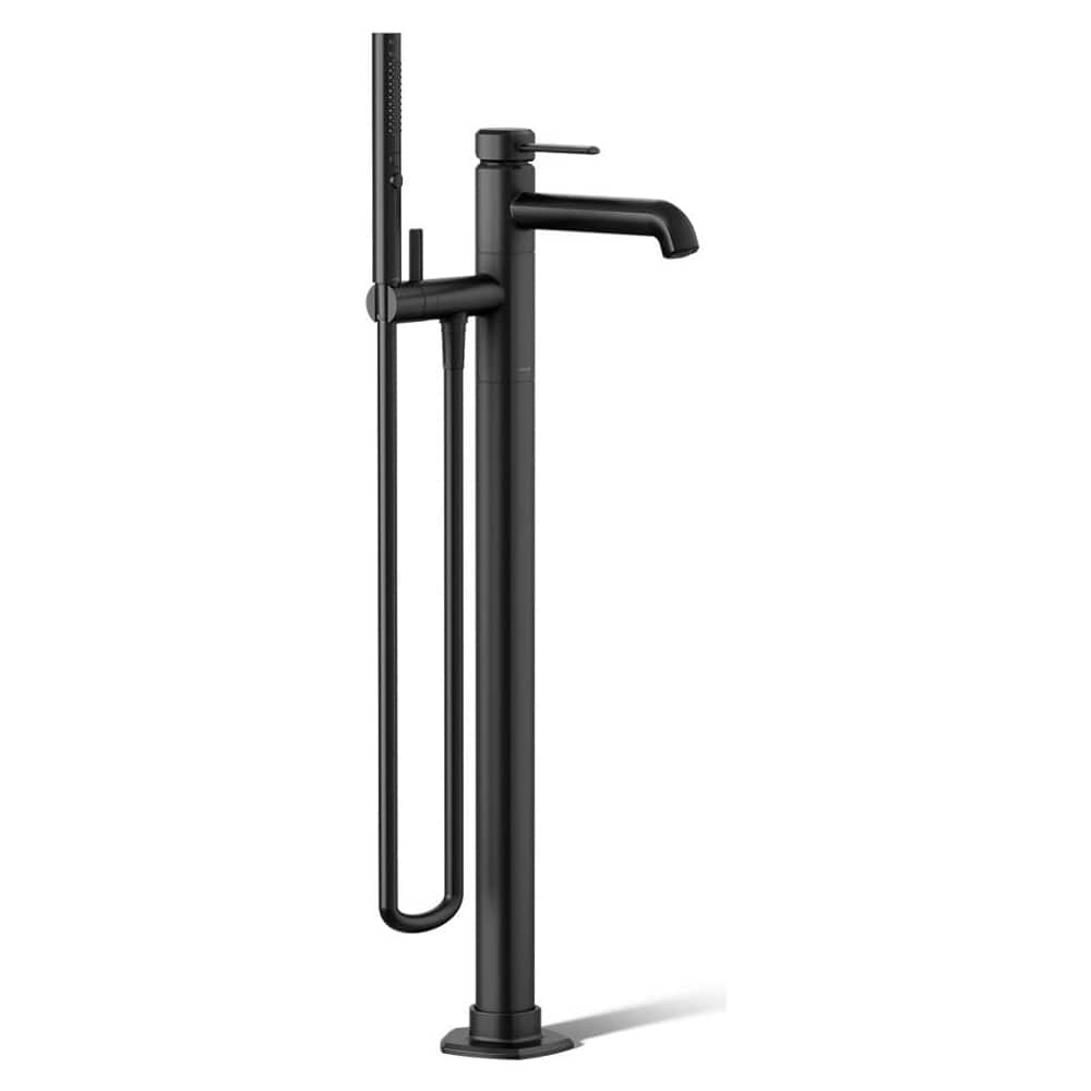 Occasion Floor-Mount Bath Filler Trim with Handshower