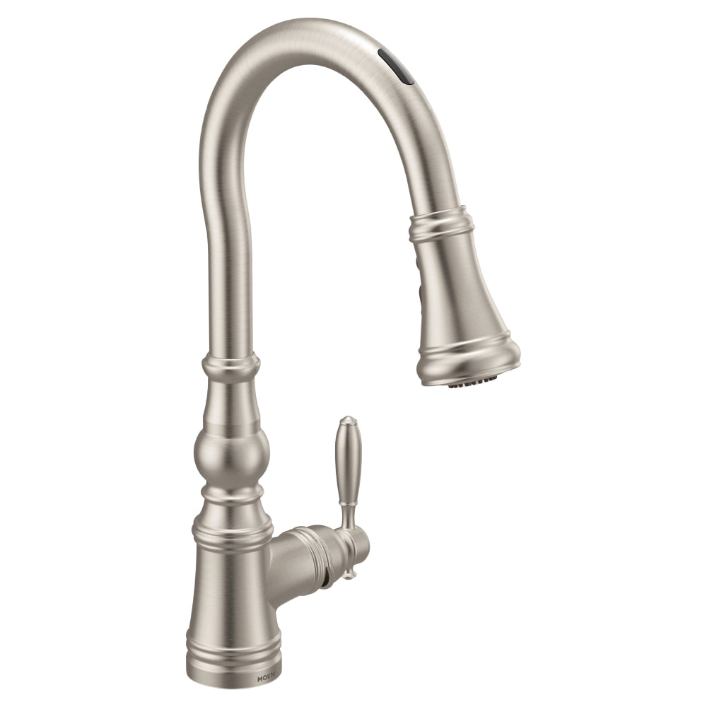 Moen Voss Floor Mounted Tub Filler with Riser and Built-In Diverter - Includes Hand Shower Chrome