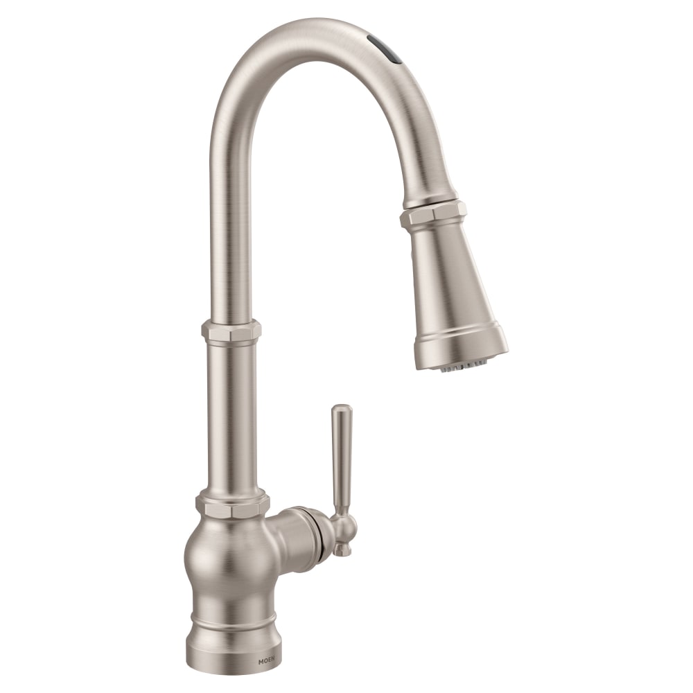 Moen Dartmoor Double Handle Centerset Bathroom Faucet - Pop-Up Drain Assembly Included Brushed Nickel