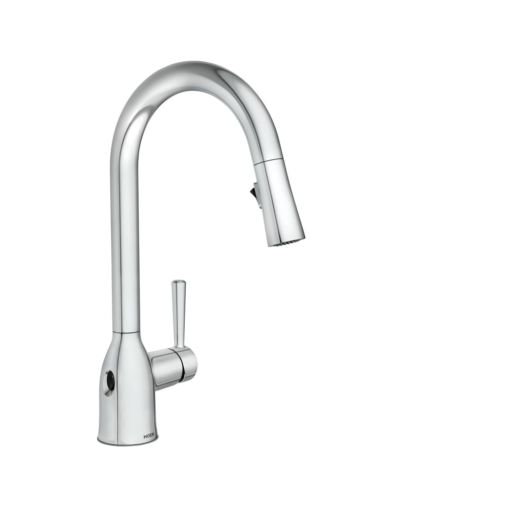 Moen Adler 1.5 GPM Single Hole Pull Down Kitchen Faucet with Touchless Technology Chrome