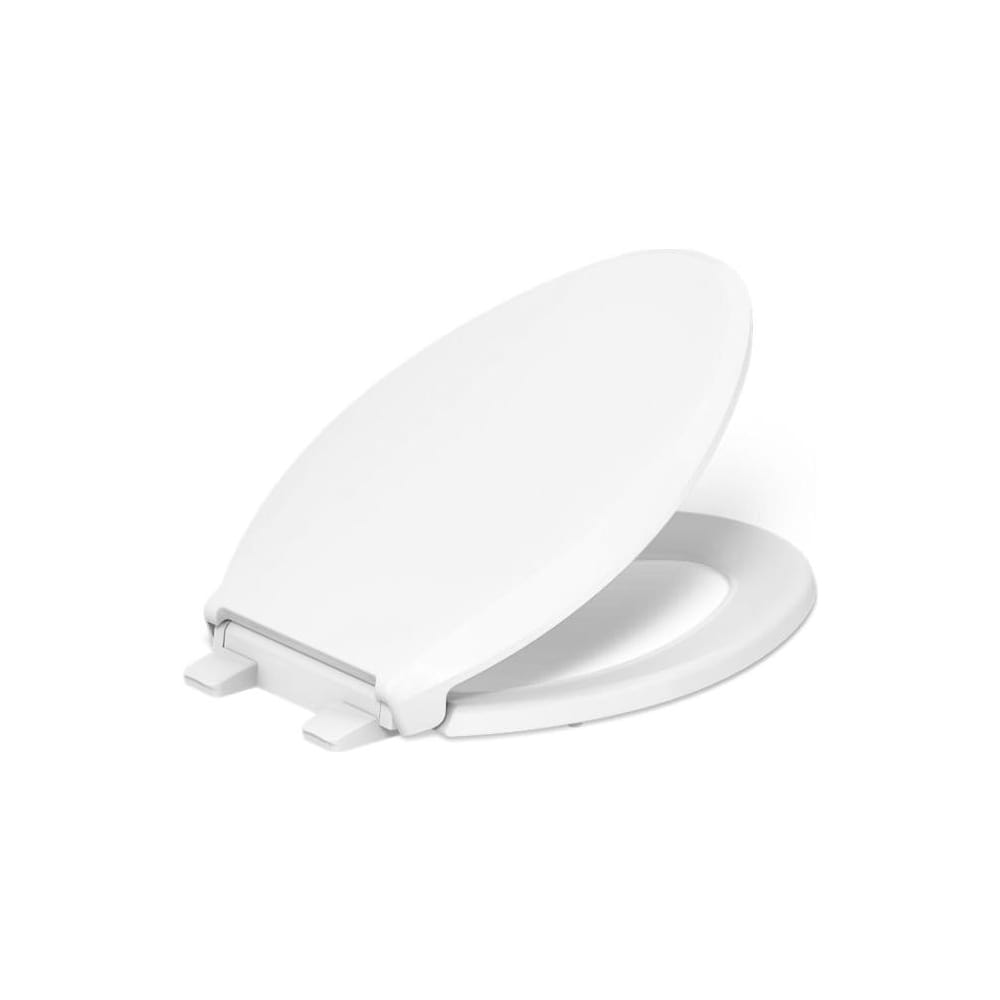 Cachet Elongated Closed-Front Toilet Seat with Quiet-Close, Grip-Tight Bumpers, and Night Light