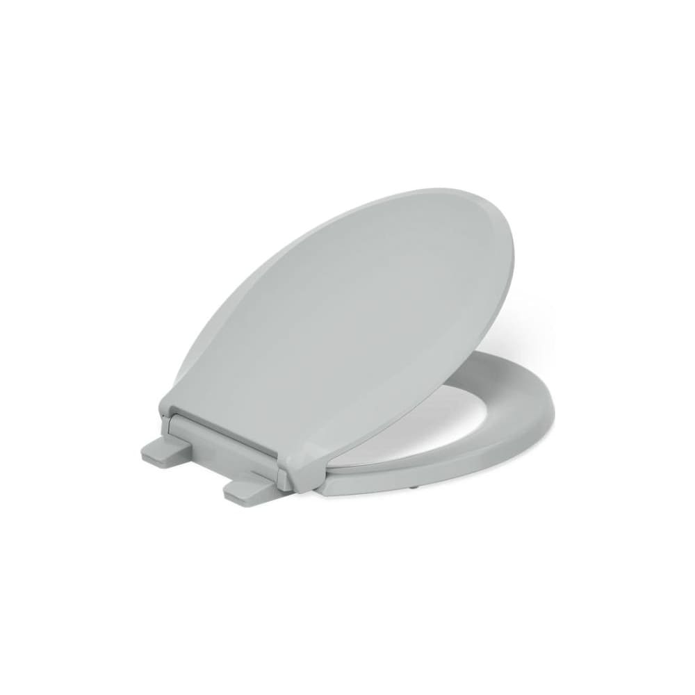 Cachet Round Closed-Front Toilet Seat with Quiet-Close, Grip-Tight Bumpers, and Night Light