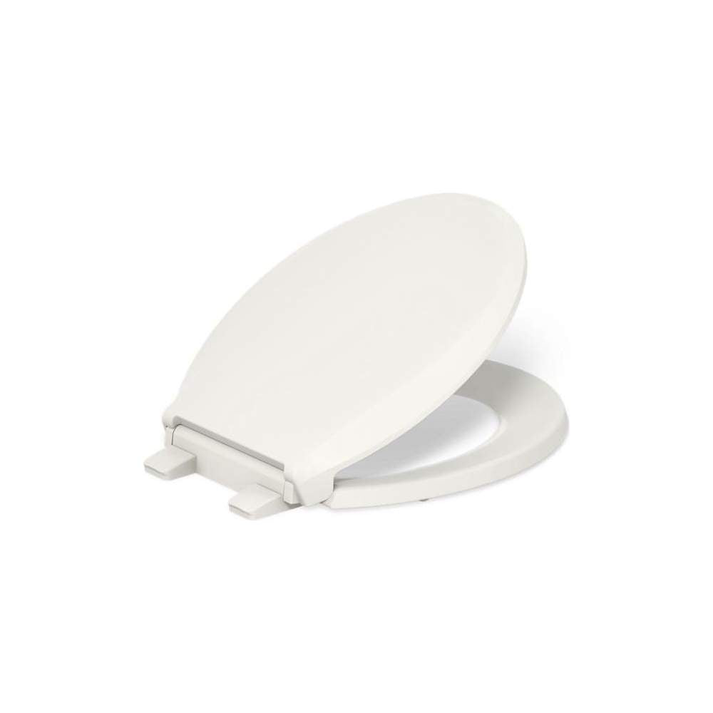 Cachet Round Closed-Front Toilet Seat with Quiet-Close, Grip-Tight Bumpers, and Night Light